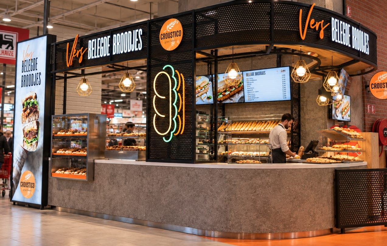 The Croustico deli kiosk in Delhaize