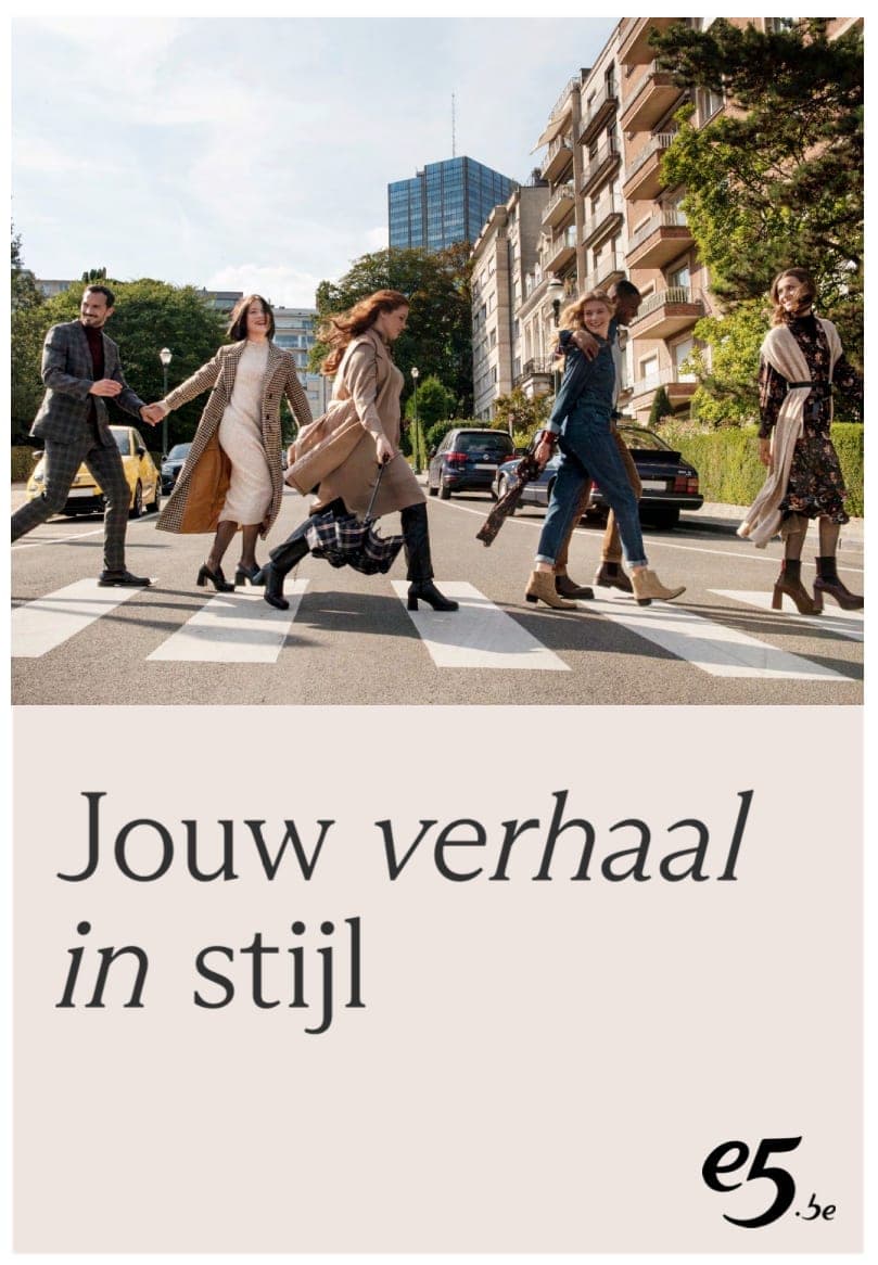 e5 “Jouw verhaal in stijl” folder cover